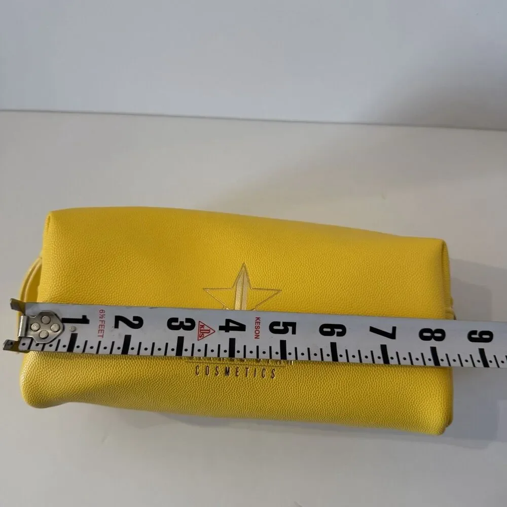 Jeffree Star Cosmetics Yellow Makeup Bag Discontinued Rare Travel Cosmetic Bag